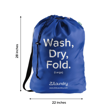 Wash and Fold Laundry Bag | 2ULaundry Bag | Laundry Service Bag for Delivery