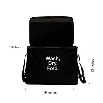 2ULaundry Black Duffle Laundry Bag